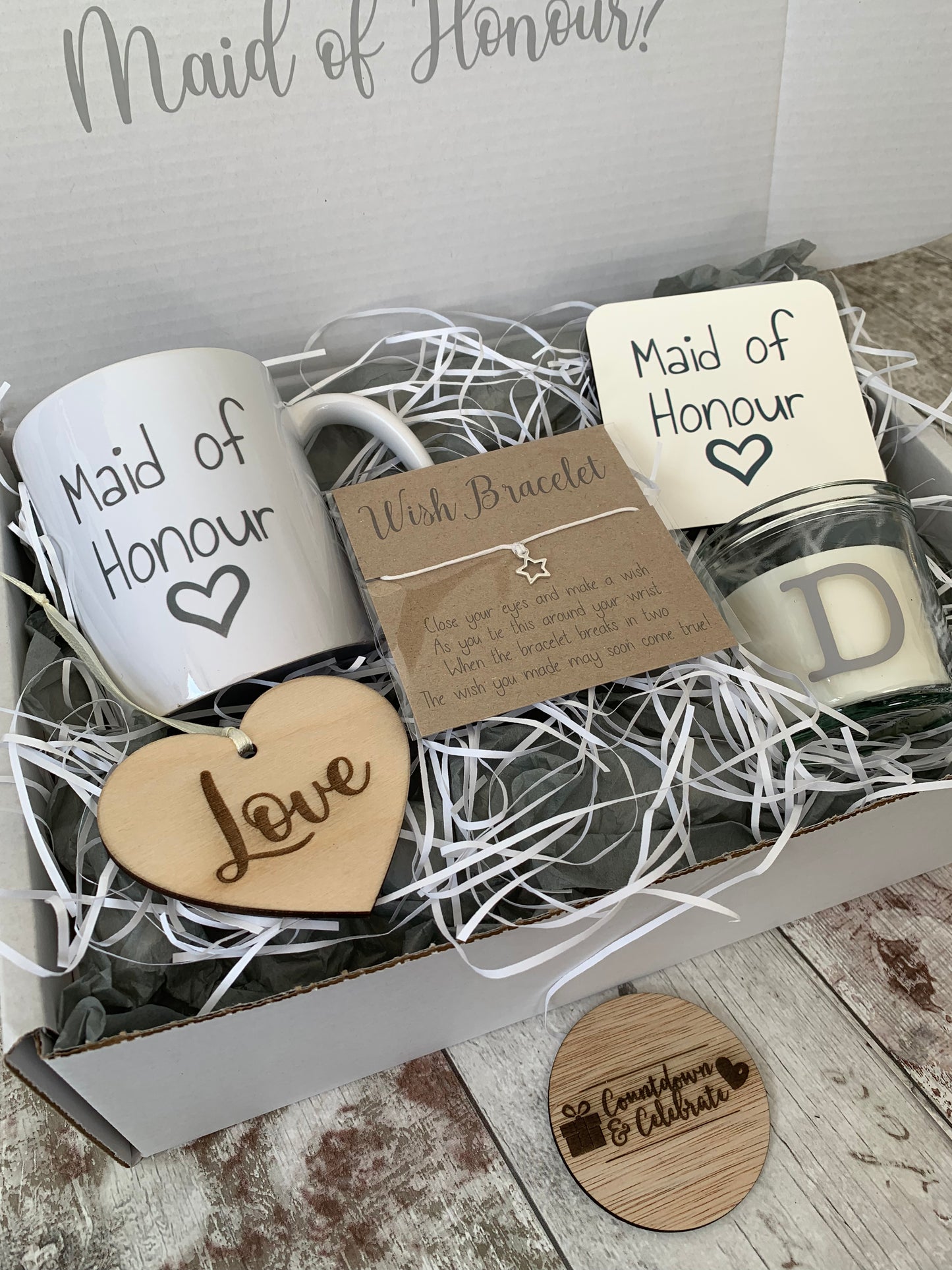 Personalised 'Will You Be My Maid of Honour' Proposal Gift Box