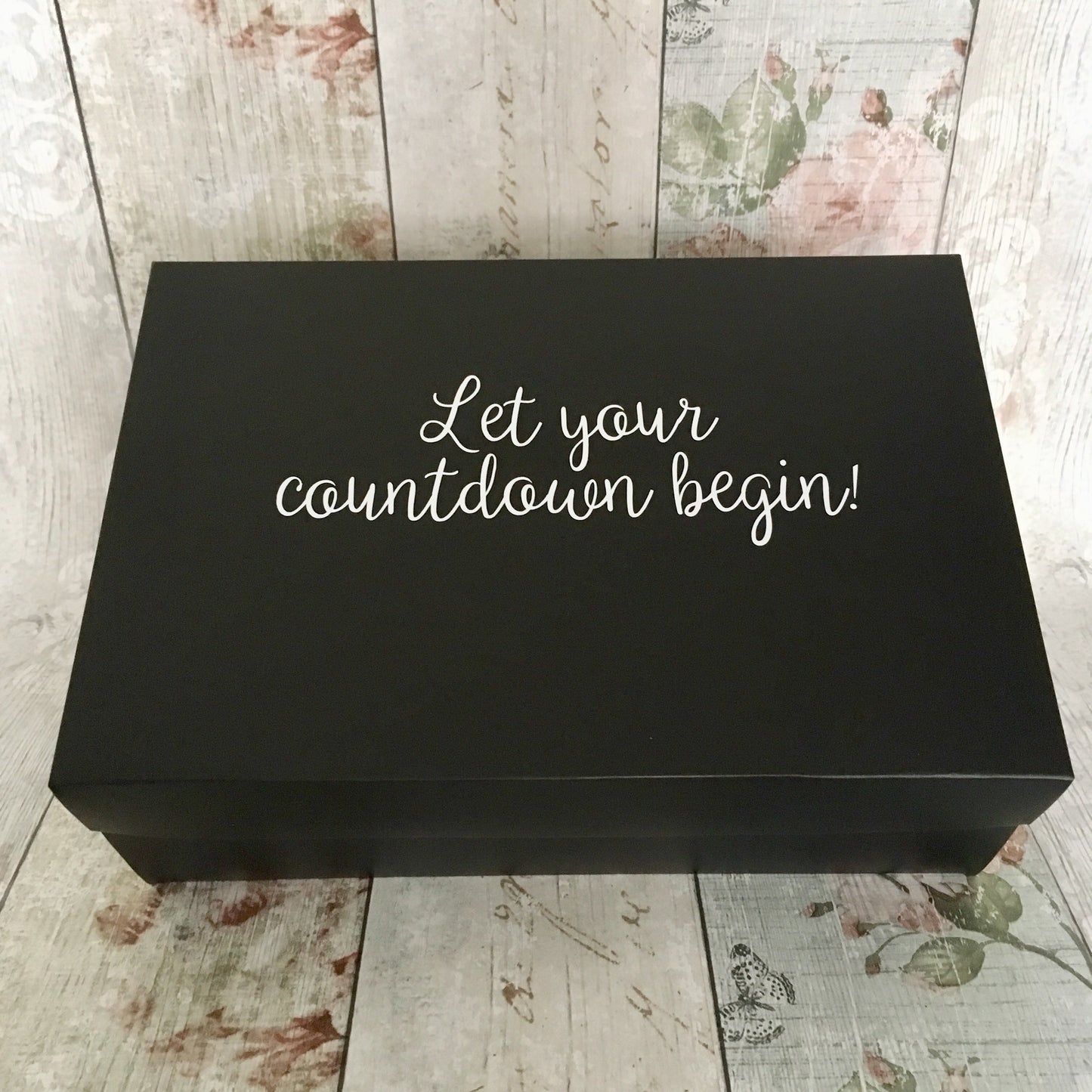 Black Wedding or Birthday Countdown Kit